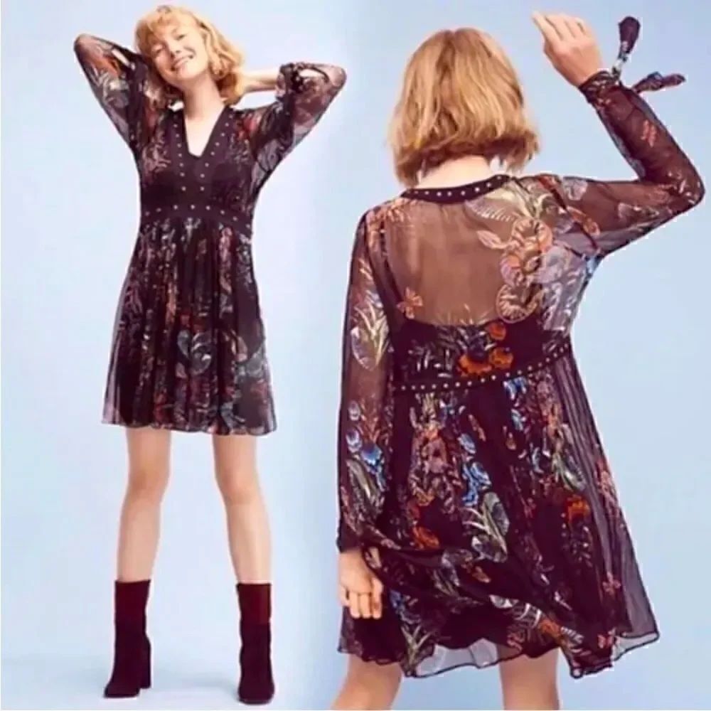 Maeve nighttime floral dress